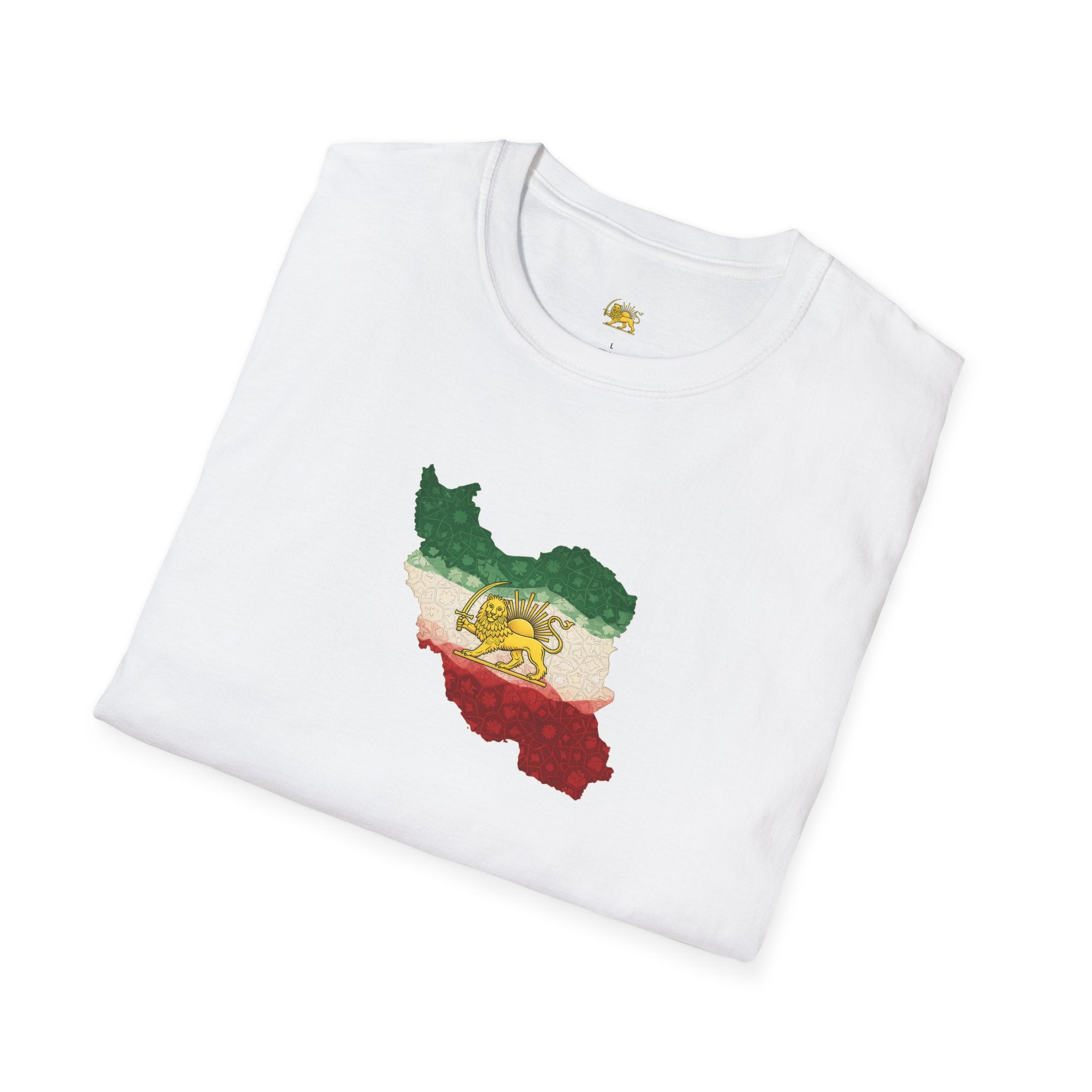 Lion & Sun on Map Unisex T-Shirt