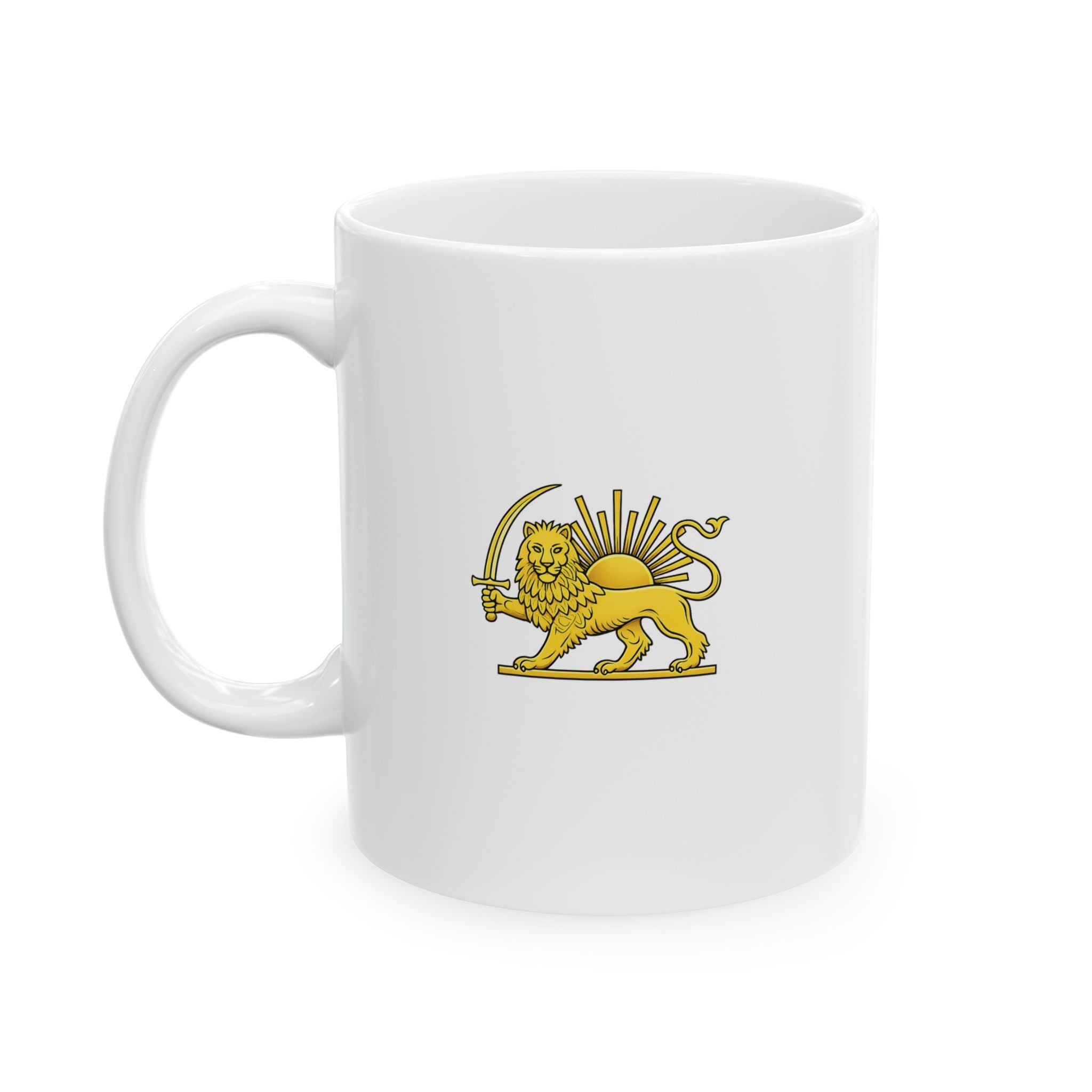Lion & Sun Ceramic Coffee Cup (11oz)