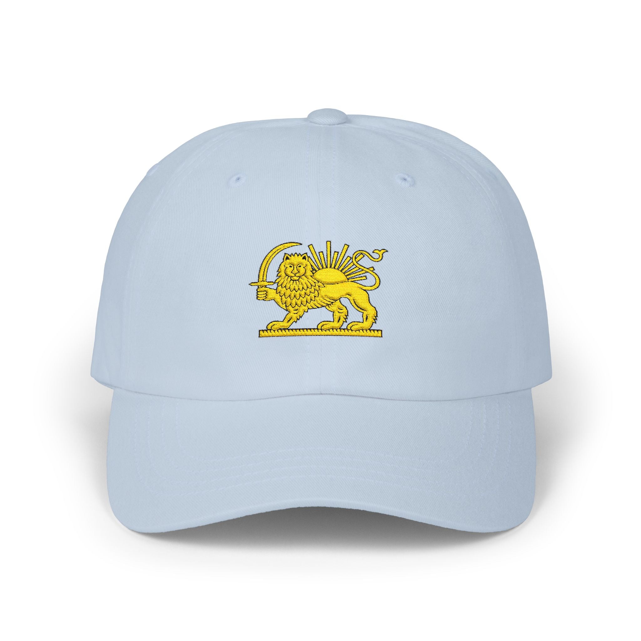 Embroidered Lion & Sun Cap