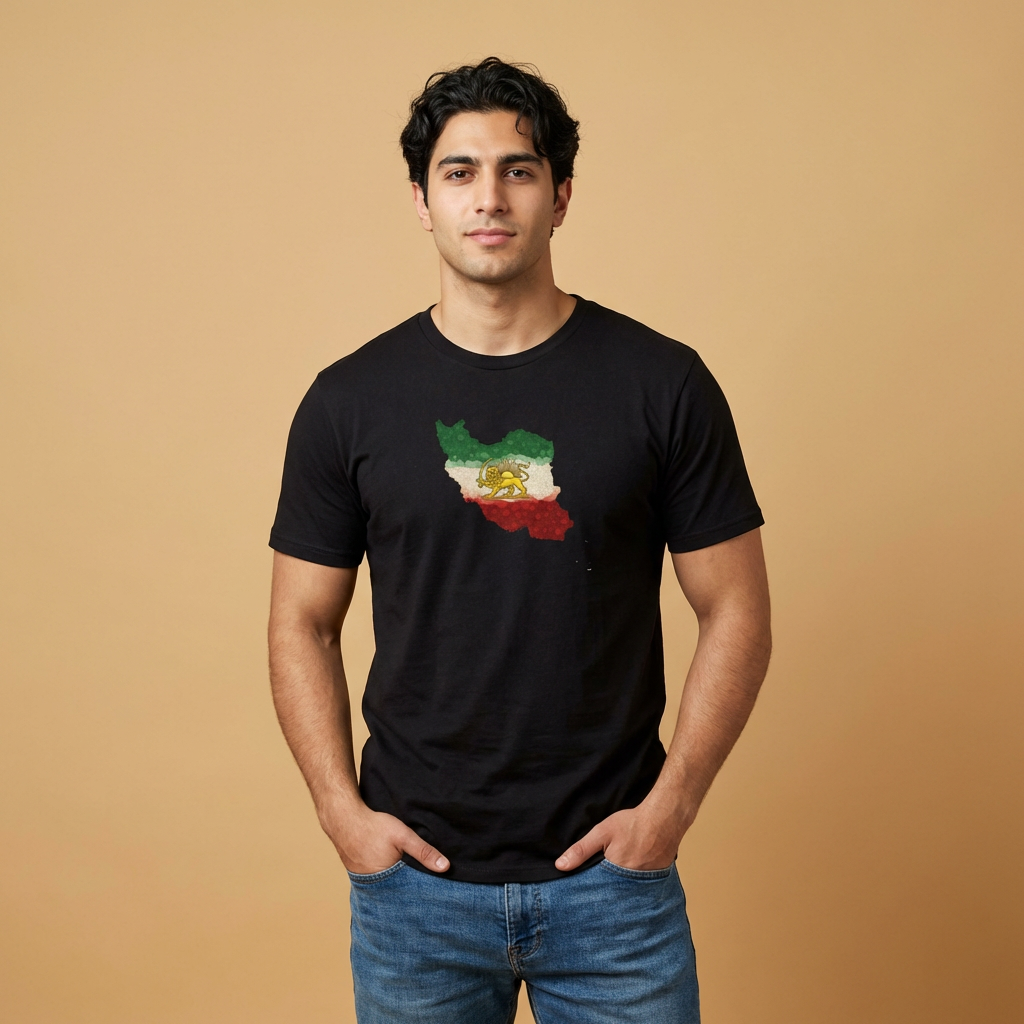 Lion & Sun on Map Unisex T-Shirt