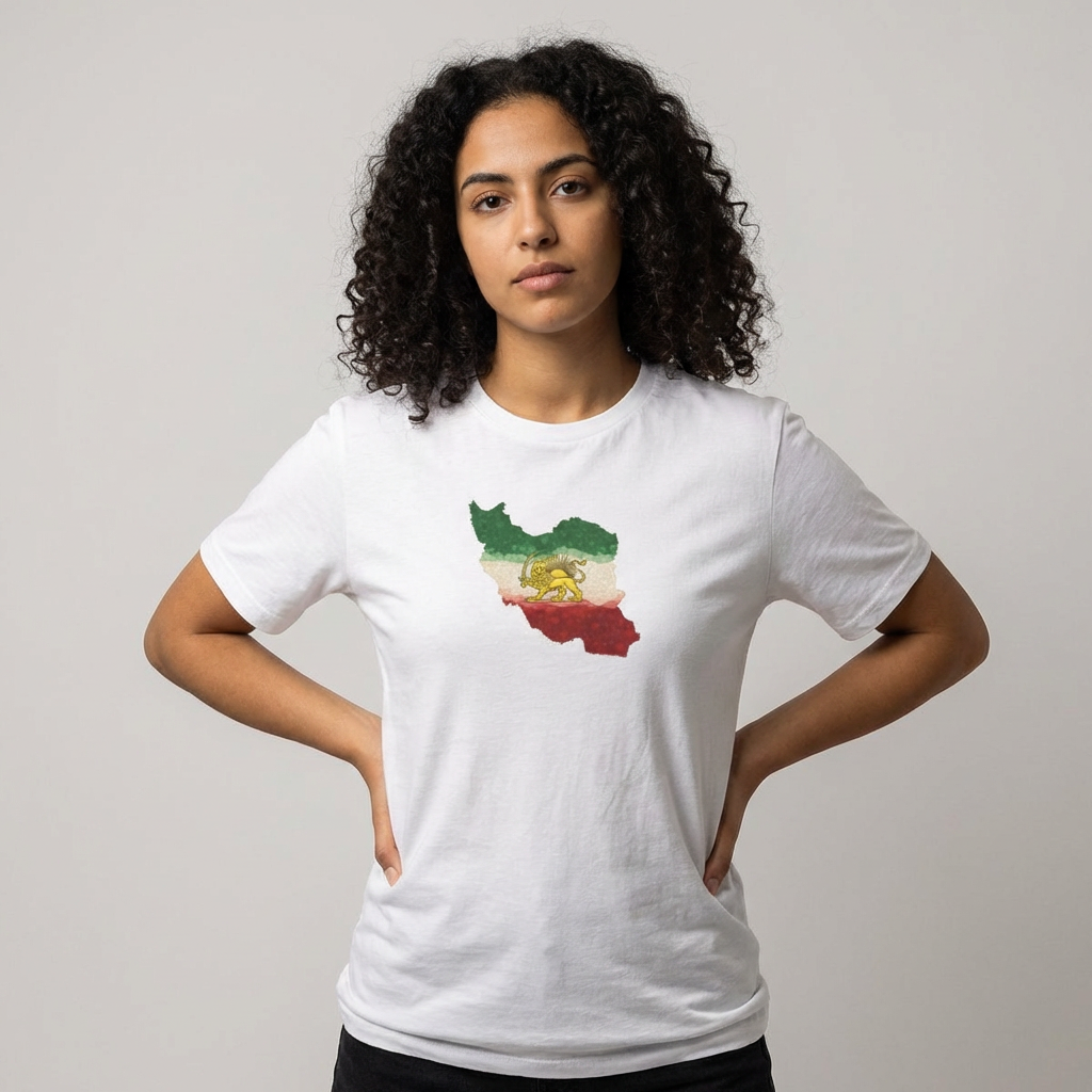 Lion & Sun on Map Unisex T-Shirt