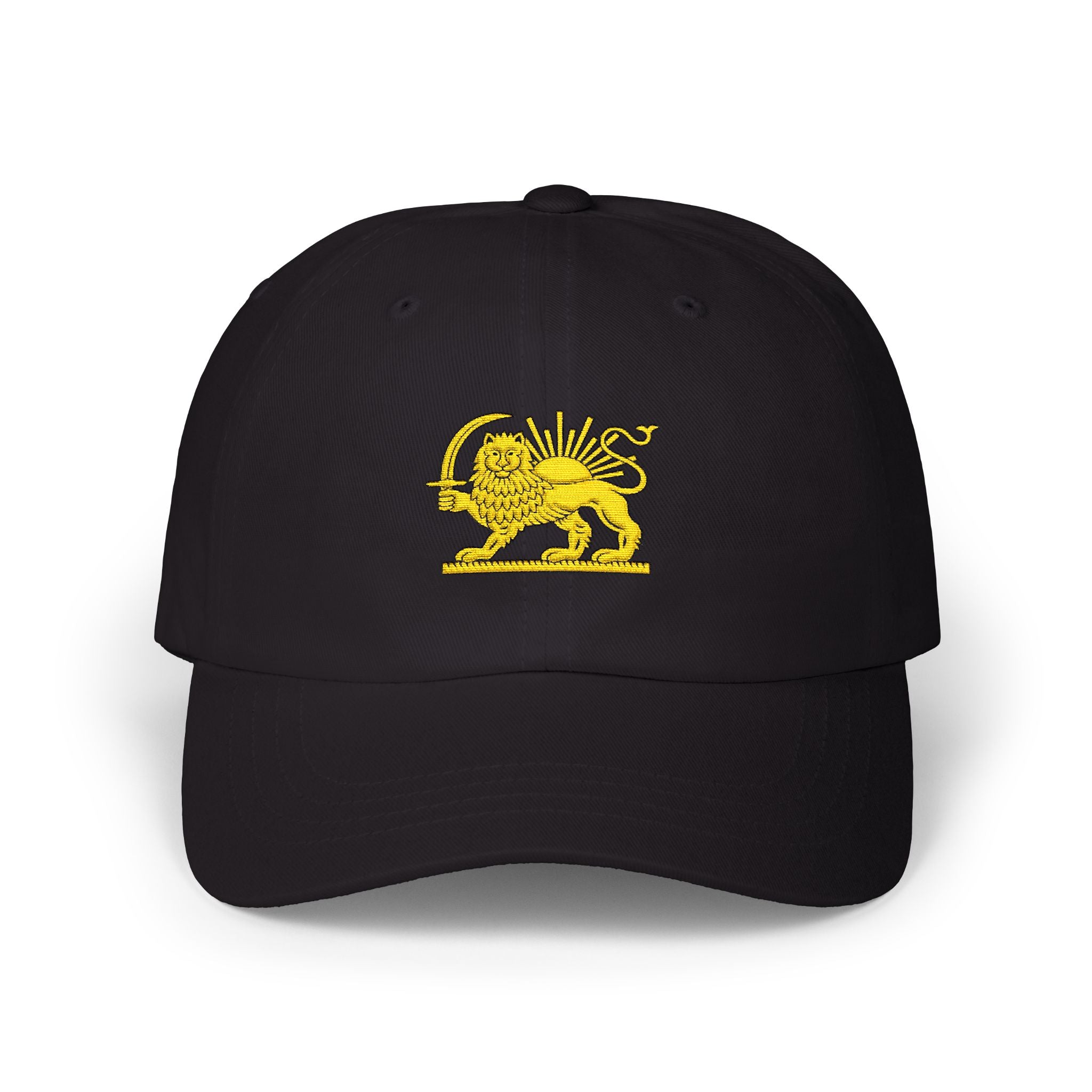 Embroidered Lion & Sun Cap