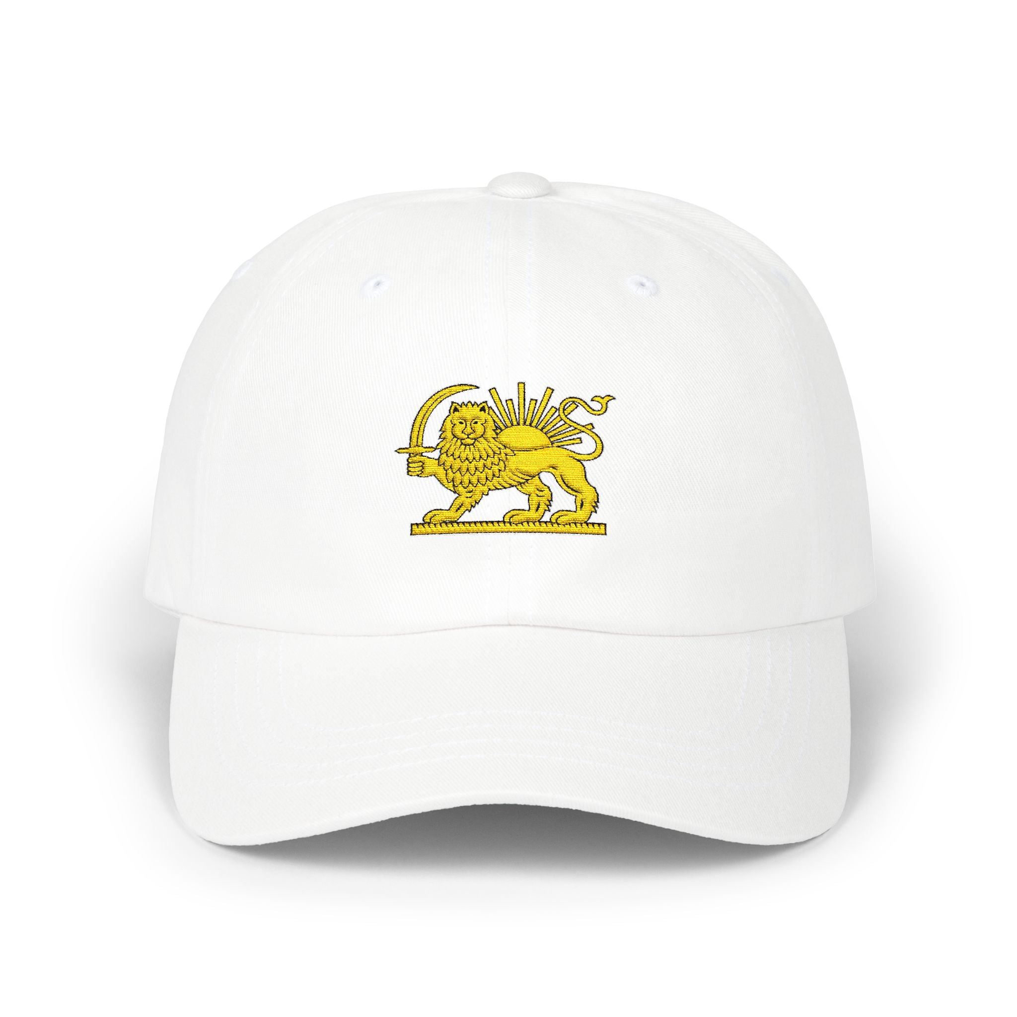 Embroidered Lion & Sun Baseball Hat