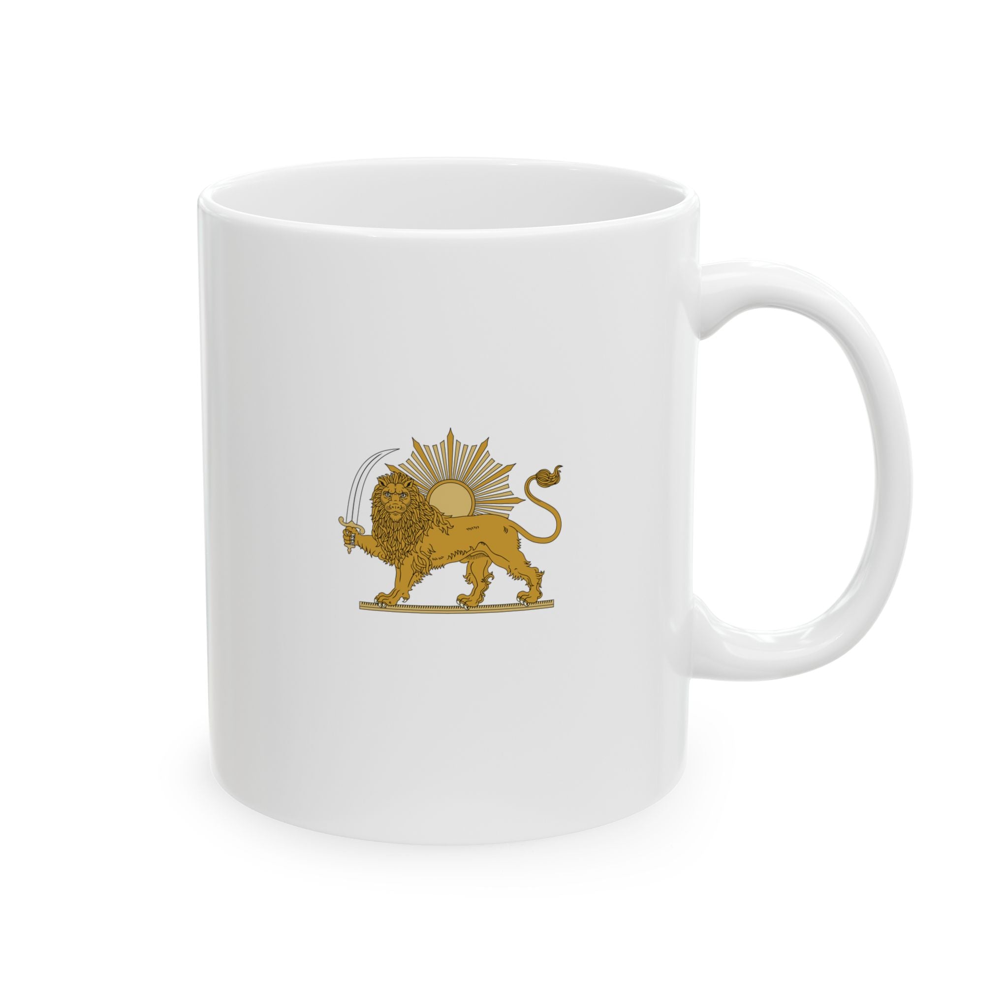 Sun and Lion Ceramic Coffee Cup (11oz & 15oz)